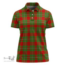 Scottish MacGregor Modern Clan Tartan Polo Shirt For Women, Women's Scottish Polo Shirt Scottish Plaid Tartan Plaid - ScotsTee - scotstee.com
