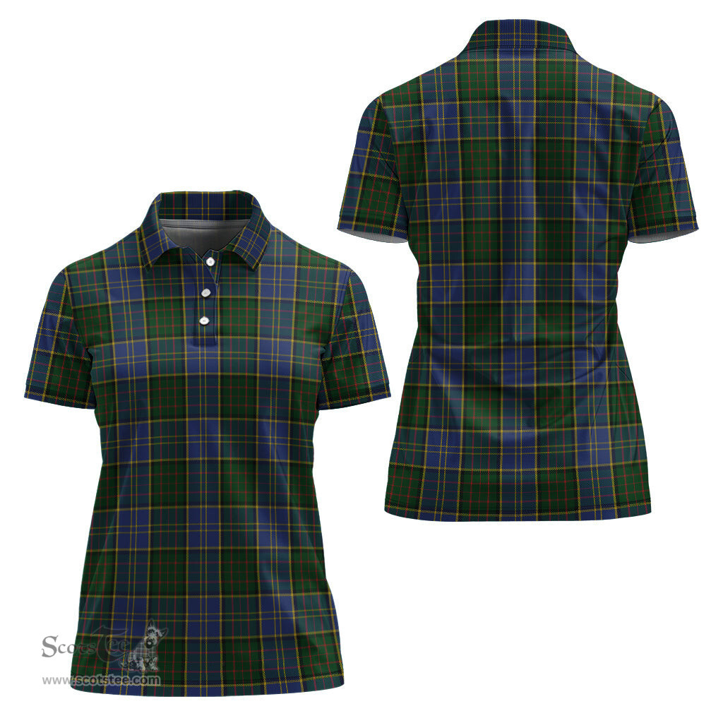 Scottish MacMillan Hunting Clan Tartan Polo Shirt For Women, Women's Scottish Polo Shirt Scottish Plaid Tartan Plaid - ScotsTee - scotstee.com