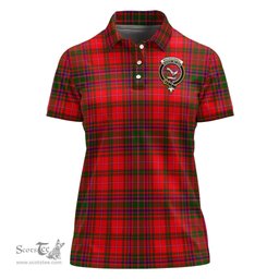 Scottish MacDougall Modern Clan Tartan Polo Shirt with Family Crest For Women, Women's Scottish Polo Shirt Scottish Plaid Tartan Plaid - ScotsTee - scotstee.com