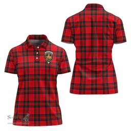 Scottish MacGillivray Modern Clan Tartan Polo Shirt with Family Crest For Women, Women's Scottish Polo Shirt Scottish Plaid Tartan Plaid - ScotsTee - scotstee.com