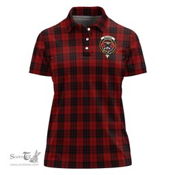 Scottish MacLeod of Raasay Highland Clan Tartan Polo Shirt with Family Crest For Women, Women's Scottish Polo Shirt Scottish Plaid Tartan Plaid - ScotsTee - scotstee.com