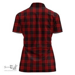 Scottish MacLeod of Raasay Highland Clan Tartan Polo Shirt with Family Crest For Women, Women's Scottish Polo Shirt Scottish Plaid Tartan Plaid - ScotsTee - scotstee.com
