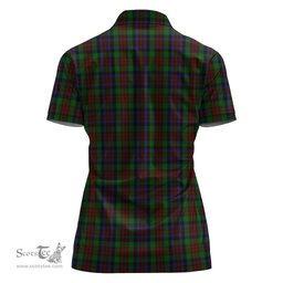 Scottish MacDuff Hunting Clan Tartan Polo Shirt with Family Crest For Women, Women's Scottish Polo Shirt Scottish Plaid Tartan Plaid - ScotsTee - scotstee.com