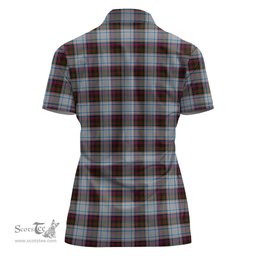 Scottish MacDonald Dress Ancient Clan Tartan Polo Shirt For Women, Women's Scottish Polo Shirt Scottish Plaid Tartan Plaid - ScotsTee - scotstee.com
