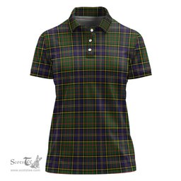 Scottish MacMillan Hunting Modern Clan Tartan Polo Shirt For Women, Women's Scottish Polo Shirt Scottish Plaid Tartan Plaid - ScotsTee - scotstee.com