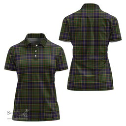 Scottish MacMillan Hunting Modern Clan Tartan Polo Shirt For Women, Women's Scottish Polo Shirt Scottish Plaid Tartan Plaid - ScotsTee - scotstee.com