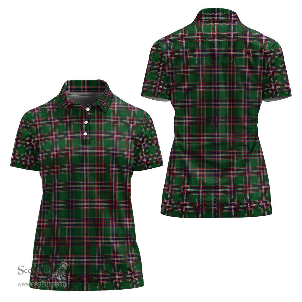 Scottish MacFarlane Hunting Clan Tartan Polo Shirt For Women, Women's Scottish Polo Shirt Scottish Plaid Tartan Plaid - ScotsTee - scotstee.com