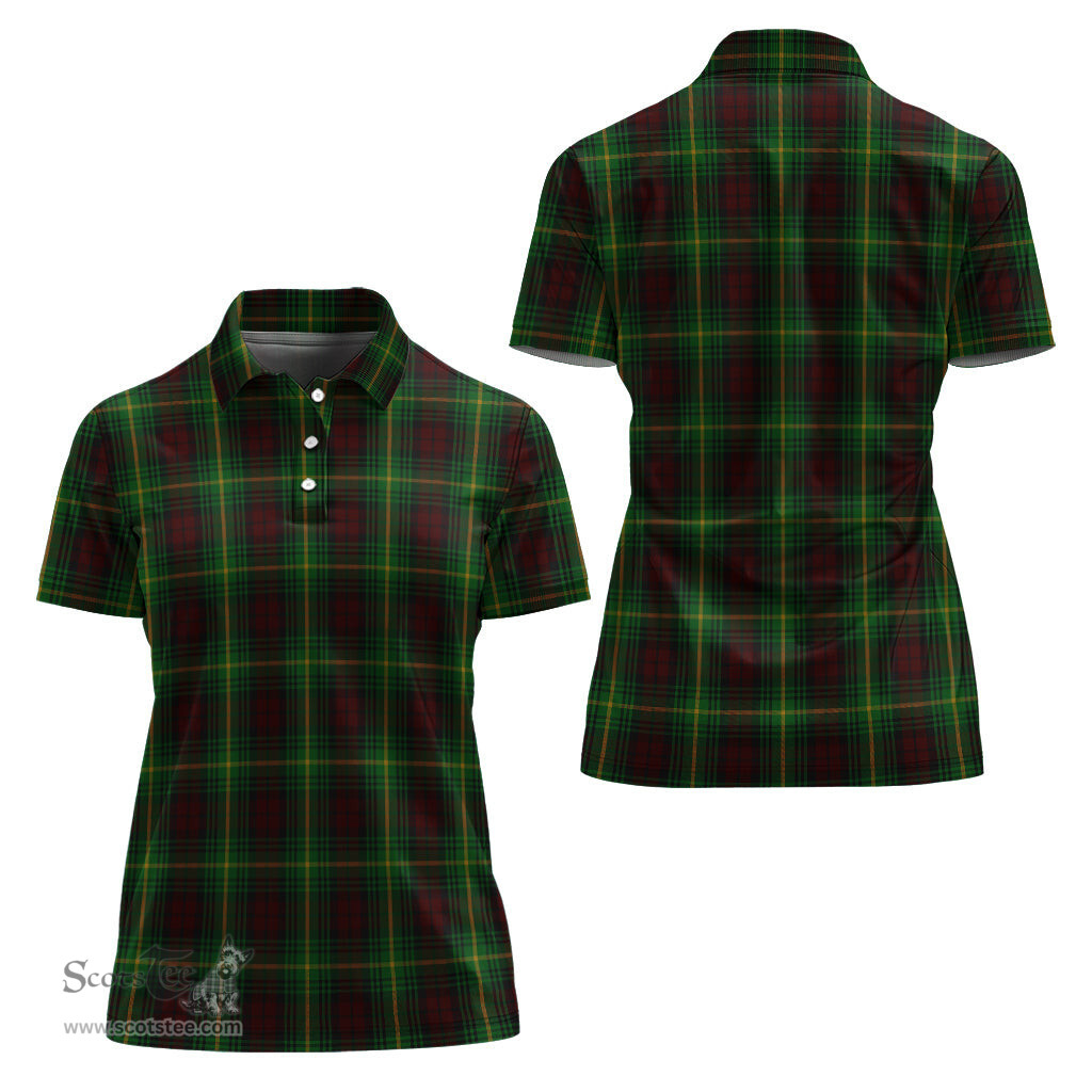Scottish Martin Clan Tartan Polo Shirt For Women, Women's Scottish Polo Shirt Scottish Plaid Tartan Plaid - ScotsTee - scotstee.com