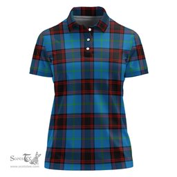 Scottish Wedderburn Clan Tartan Polo Shirt For Women, Women's Scottish Polo Shirt Scottish Plaid Tartan Plaid - ScotsTee - scotstee.com