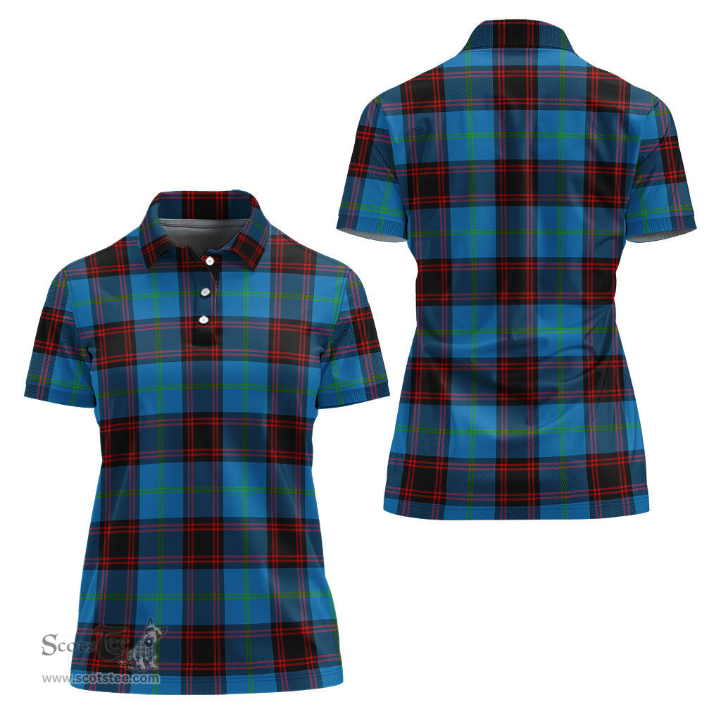 Scottish Wedderburn Clan Tartan Polo Shirt For Women, Women's Scottish Polo Shirt Scottish Plaid Tartan Plaid - ScotsTee - scotstee.com