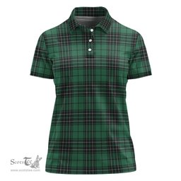 Scottish MacLean Hunting Ancient Clan Tartan Polo Shirt For Women, Women's Scottish Polo Shirt Scottish Plaid Tartan Plaid - ScotsTee - scotstee.com