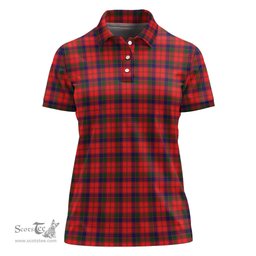 Scottish Robertson Modern Clan Tartan Polo Shirt For Women, Women's Scottish Polo Shirt Scottish Plaid Tartan Plaid - ScotsTee - scotstee.com