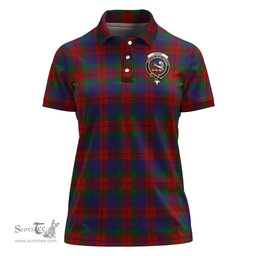 Scottish Skene of Cromar Clan Tartan Polo Shirt with Family Crest For Women, Women's Scottish Polo Shirt Scottish Plaid Tartan Plaid - ScotsTee - scotstee.com