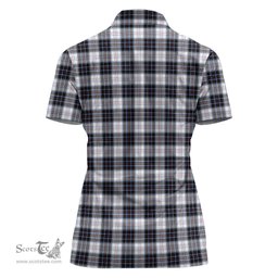 Scottish MacRae Dress Modern Clan Tartan Polo Shirt For Women, Women's Scottish Polo Shirt Scottish Plaid Tartan Plaid - ScotsTee - scotstee.com