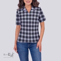 Scottish MacRae Dress Modern Clan Tartan Polo Shirt For Women, Women's Scottish Polo Shirt Scottish Plaid Tartan Plaid - ScotsTee - scotstee.com