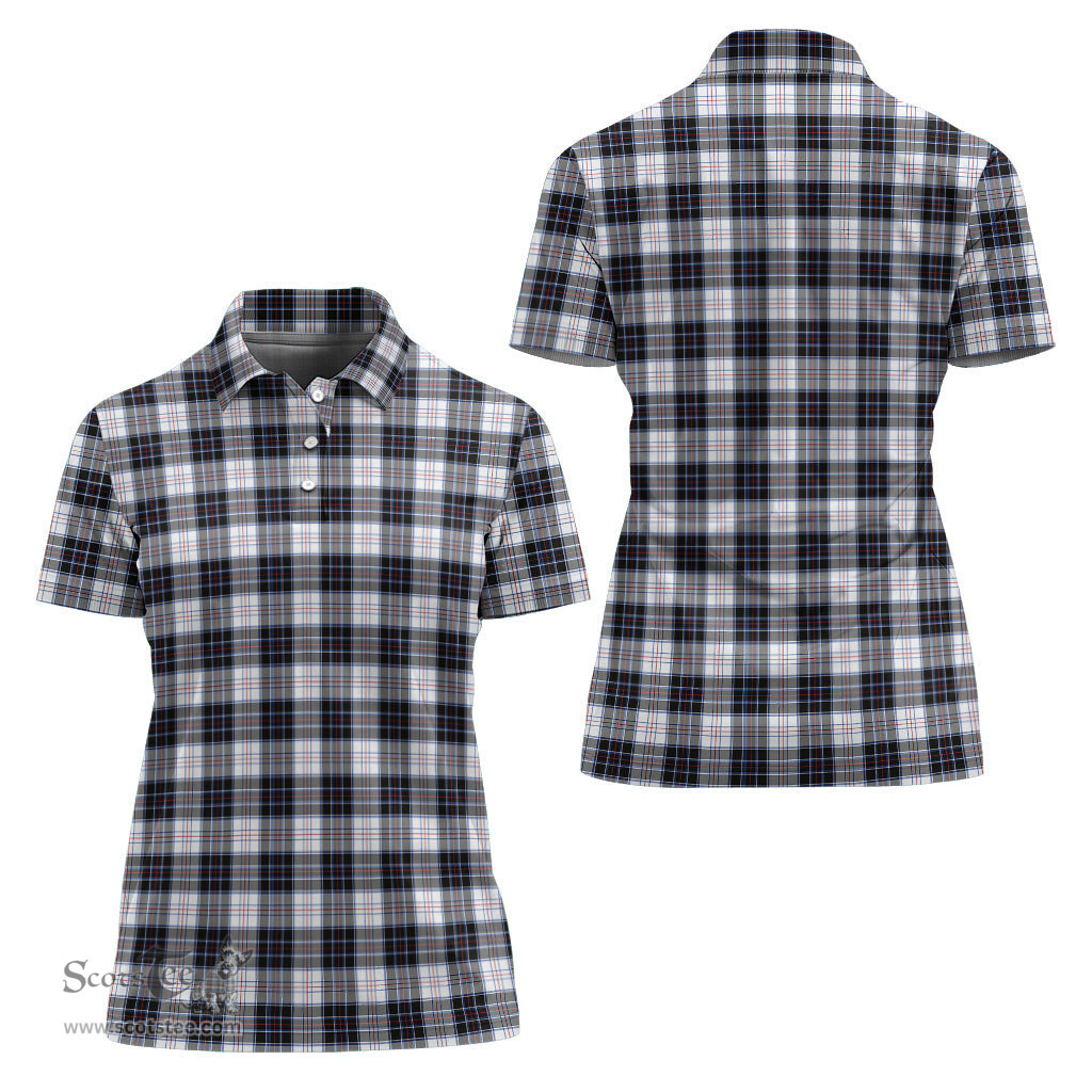 Scottish MacRae Dress Modern Clan Tartan Polo Shirt For Women, Women's Scottish Polo Shirt Scottish Plaid Tartan Plaid - ScotsTee - scotstee.com
