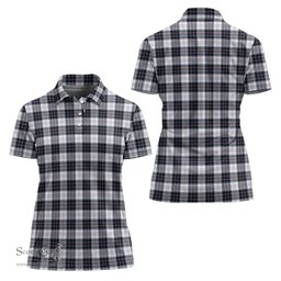 Scottish MacRae Dress Modern Clan Tartan Polo Shirt For Women, Women's Scottish Polo Shirt Scottish Plaid Tartan Plaid - ScotsTee - scotstee.com