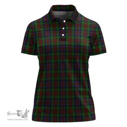 Scottish MacDuff Hunting Clan Tartan Polo Shirt For Women, Women's Scottish Polo Shirt Scottish Plaid Tartan Plaid - ScotsTee - scotstee.com