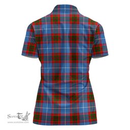 Scottish Pennycook Clan Tartan Polo Shirt with Family Crest For Women, Women's Scottish Polo Shirt Scottish Plaid Tartan Plaid - ScotsTee - scotstee.com