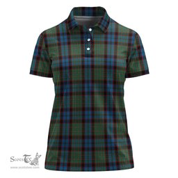 Scottish MacNicol Hunting Clan Tartan Polo Shirt For Women, Women's Scottish Polo Shirt Scottish Plaid Tartan Plaid - ScotsTee - scotstee.com