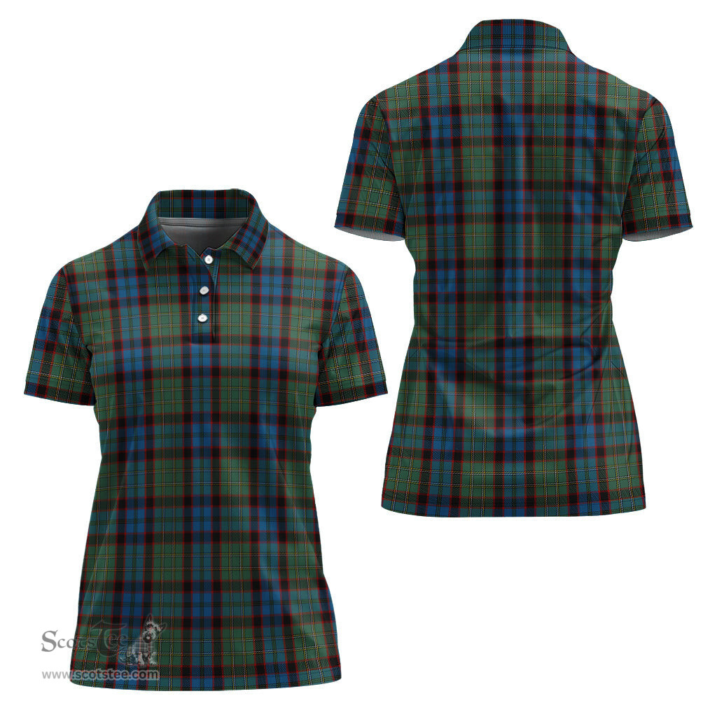 Scottish MacNicol Hunting Clan Tartan Polo Shirt For Women, Women's Scottish Polo Shirt Scottish Plaid Tartan Plaid - ScotsTee - scotstee.com