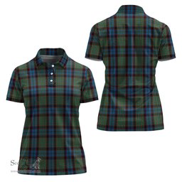 Scottish MacNicol Hunting Clan Tartan Polo Shirt For Women, Women's Scottish Polo Shirt Scottish Plaid Tartan Plaid - ScotsTee - scotstee.com