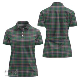Scottish MacFarlane Hunting Ancient Clan Tartan Polo Shirt For Women, Women's Scottish Polo Shirt Scottish Plaid Tartan Plaid - ScotsTee - scotstee.com