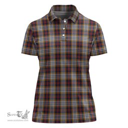 Scottish MacInnes Ancient Hunting Clan Tartan Polo Shirt For Women, Women's Scottish Polo Shirt Scottish Plaid Tartan Plaid - ScotsTee - scotstee.com