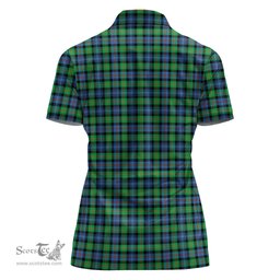 Scottish Murray of Atholl Ancient Clan Tartan Polo Shirt with Family Crest For Women, Women's Scottish Polo Shirt Scottish Plaid Tartan Plaid - ScotsTee - scotstee.com