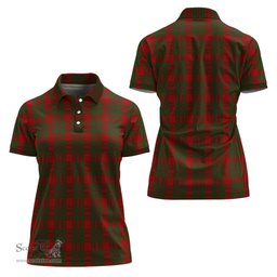 Scottish MacKintosh Red Clan Tartan Polo Shirt For Women, Women's Scottish Polo Shirt Scottish Plaid Tartan Plaid - ScotsTee - scotstee.com