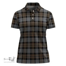 Scottish MacKay Weathered Clan Tartan Polo Shirt For Women, Women's Scottish Polo Shirt Scottish Plaid Tartan Plaid - ScotsTee - scotstee.com
