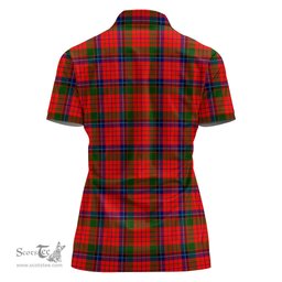 Scottish Nicolson Modern Clan Tartan Polo Shirt with Family Crest For Women, Women's Scottish Polo Shirt Scottish Plaid Tartan Plaid - ScotsTee - scotstee.com