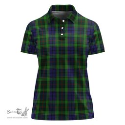 Scottish Rutledge Clan Tartan Polo Shirt For Women, Women's Scottish Polo Shirt Scottish Plaid Tartan Plaid - ScotsTee - scotstee.com