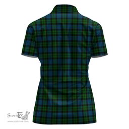 Scottish MacKay Modern Clan Tartan Polo Shirt For Women, Women's Scottish Polo Shirt Scottish Plaid Tartan Plaid - ScotsTee - scotstee.com