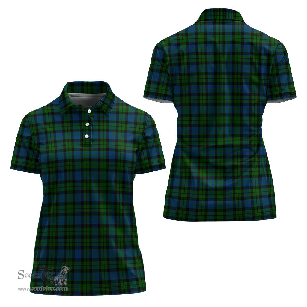 Scottish MacKay Modern Clan Tartan Polo Shirt For Women, Women's Scottish Polo Shirt Scottish Plaid Tartan Plaid - ScotsTee - scotstee.com