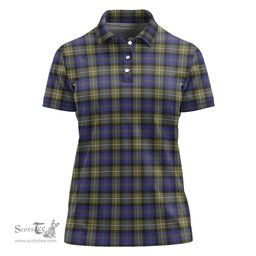 Scottish Rennie Clan Tartan Polo Shirt For Women, Women's Scottish Polo Shirt Scottish Plaid Tartan Plaid - ScotsTee - scotstee.com