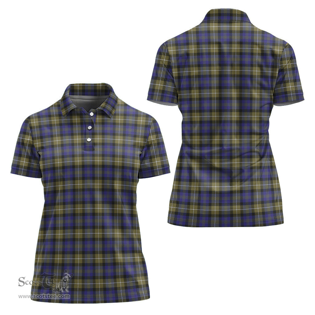 Scottish Rennie Clan Tartan Polo Shirt For Women, Women's Scottish Polo Shirt Scottish Plaid Tartan Plaid - ScotsTee - scotstee.com