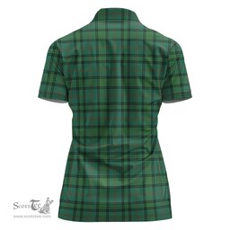 Scottish Ross Hunting Ancient Clan Tartan Polo Shirt For Women, Women's Scottish Polo Shirt Scottish Plaid Tartan Plaid - ScotsTee - scotstee.com