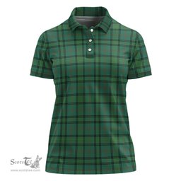 Scottish Ross Hunting Ancient Clan Tartan Polo Shirt For Women, Women's Scottish Polo Shirt Scottish Plaid Tartan Plaid - ScotsTee - scotstee.com
