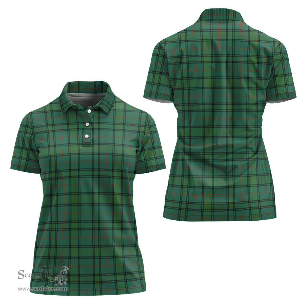 Scottish Ross Hunting Ancient Clan Tartan Polo Shirt For Women, Women's Scottish Polo Shirt Scottish Plaid Tartan Plaid - ScotsTee - scotstee.com