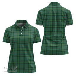 Scottish Ross Hunting Ancient Clan Tartan Polo Shirt For Women, Women's Scottish Polo Shirt Scottish Plaid Tartan Plaid - ScotsTee - scotstee.com