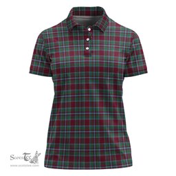 Scottish Spens (Spence) Clan Tartan Polo Shirt For Women, Women's Scottish Polo Shirt Scottish Plaid Tartan Plaid - ScotsTee - scotstee.com