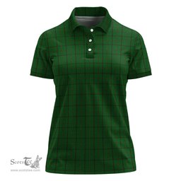 Scottish Mar Tribe Clan Tartan Polo Shirt For Women, Women's Scottish Polo Shirt Scottish Plaid Tartan Plaid - ScotsTee - scotstee.com
