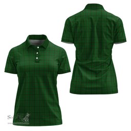 Scottish Mar Tribe Clan Tartan Polo Shirt For Women, Women's Scottish Polo Shirt Scottish Plaid Tartan Plaid - ScotsTee - scotstee.com