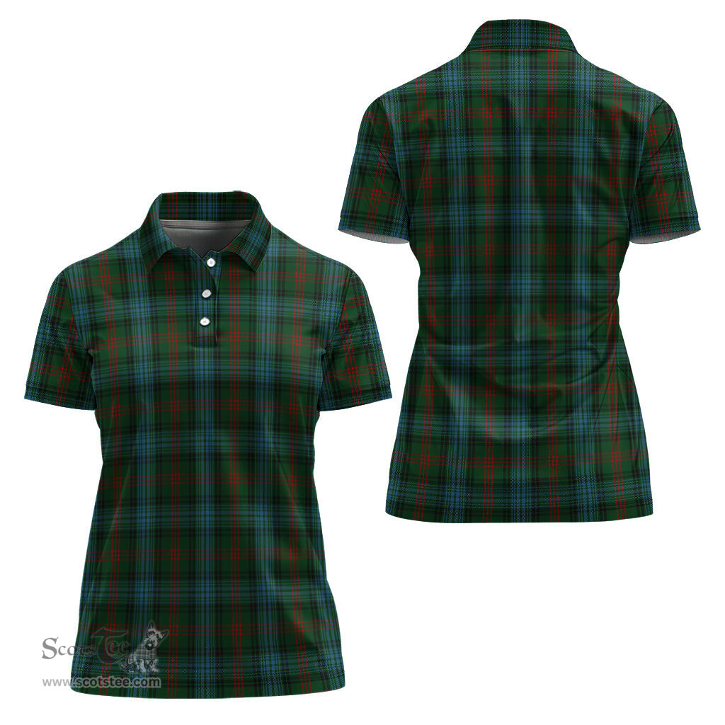 Scottish Ross Hunting Clan Tartan Polo Shirt For Women, Women's Scottish Polo Shirt Scottish Plaid Tartan Plaid - ScotsTee - scotstee.com