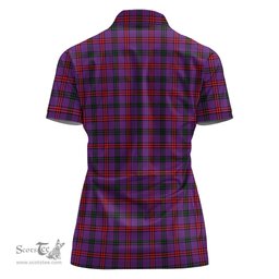 Scottish Montgomery Modern Clan Tartan Polo Shirt with Family Crest For Women, Women's Scottish Polo Shirt Scottish Plaid Tartan Plaid - ScotsTee - scotstee.com