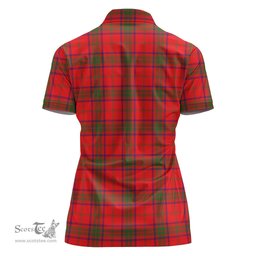 Scottish Ross Modern Clan Tartan Polo Shirt For Women, Women's Scottish Polo Shirt Scottish Plaid Tartan Plaid - ScotsTee - scotstee.com