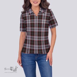 Scottish Scott Dress Clan Tartan Polo Shirt For Women, Women's Scottish Polo Shirt Scottish Plaid Tartan Plaid - ScotsTee - scotstee.com