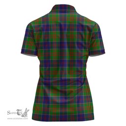 Scottish Stewart of Appin Hunting Modern Clan Tartan Polo Shirt For Women, Women's Scottish Polo Shirt Scottish Plaid Tartan Plaid - ScotsTee - scotstee.com