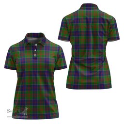 Scottish Stewart of Appin Hunting Modern Clan Tartan Polo Shirt For Women, Women's Scottish Polo Shirt Scottish Plaid Tartan Plaid - ScotsTee - scotstee.com